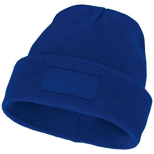 Gorro de lana con parche