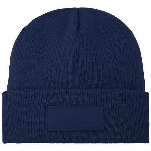 Gorro de lana con parche