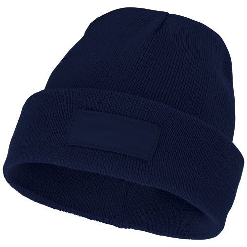 Gorro de lana con parche