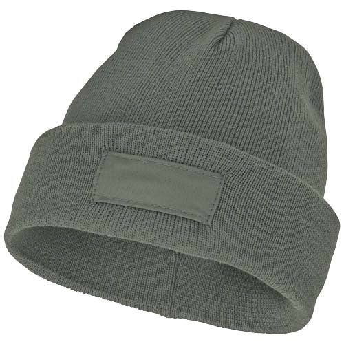 Gorro de lana con parche