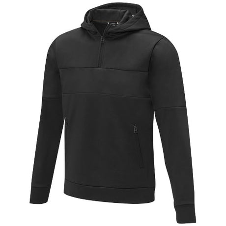 Jersey anorak con capucha con media cremallera para hombre