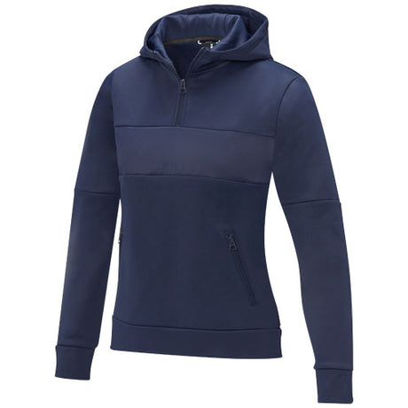 Sudadera anorak con capucha con media cremallera para mujer