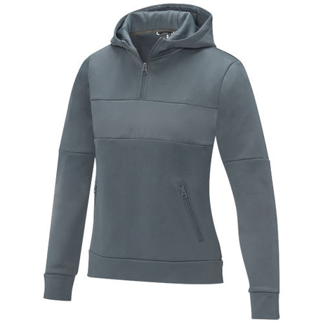 Sudadera anorak con capucha con media cremallera para mujer