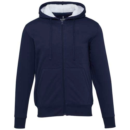 Sudadera sherpa con cremallera completa