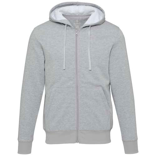 Sudadera sherpa con cremallera completa