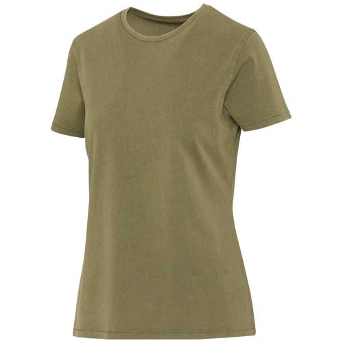 Camiseta lavada de manga corta