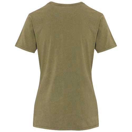 Camiseta lavada de manga corta