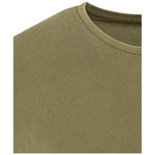 Camiseta lavada de manga corta