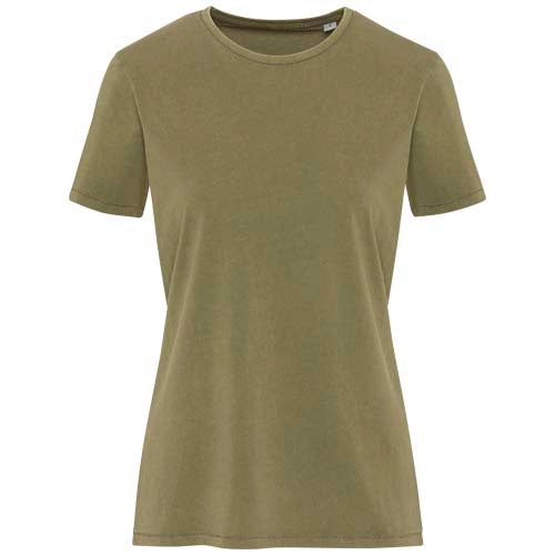 Camiseta lavada de manga corta