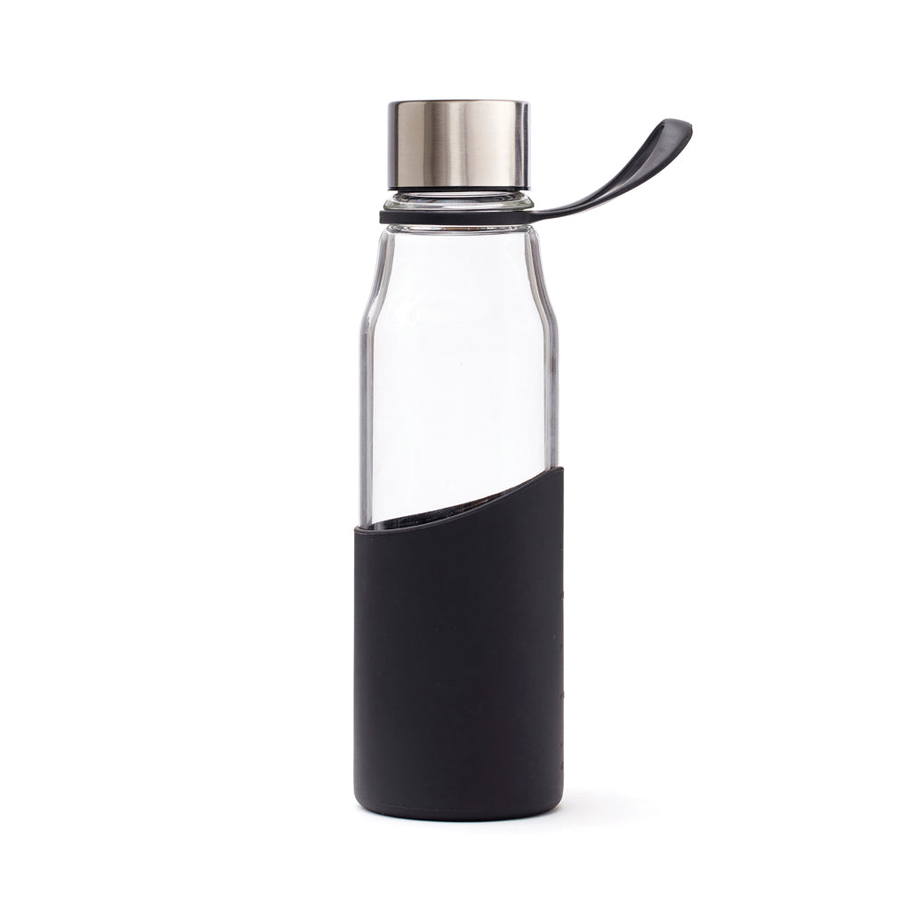 Botella de agua de vidrio