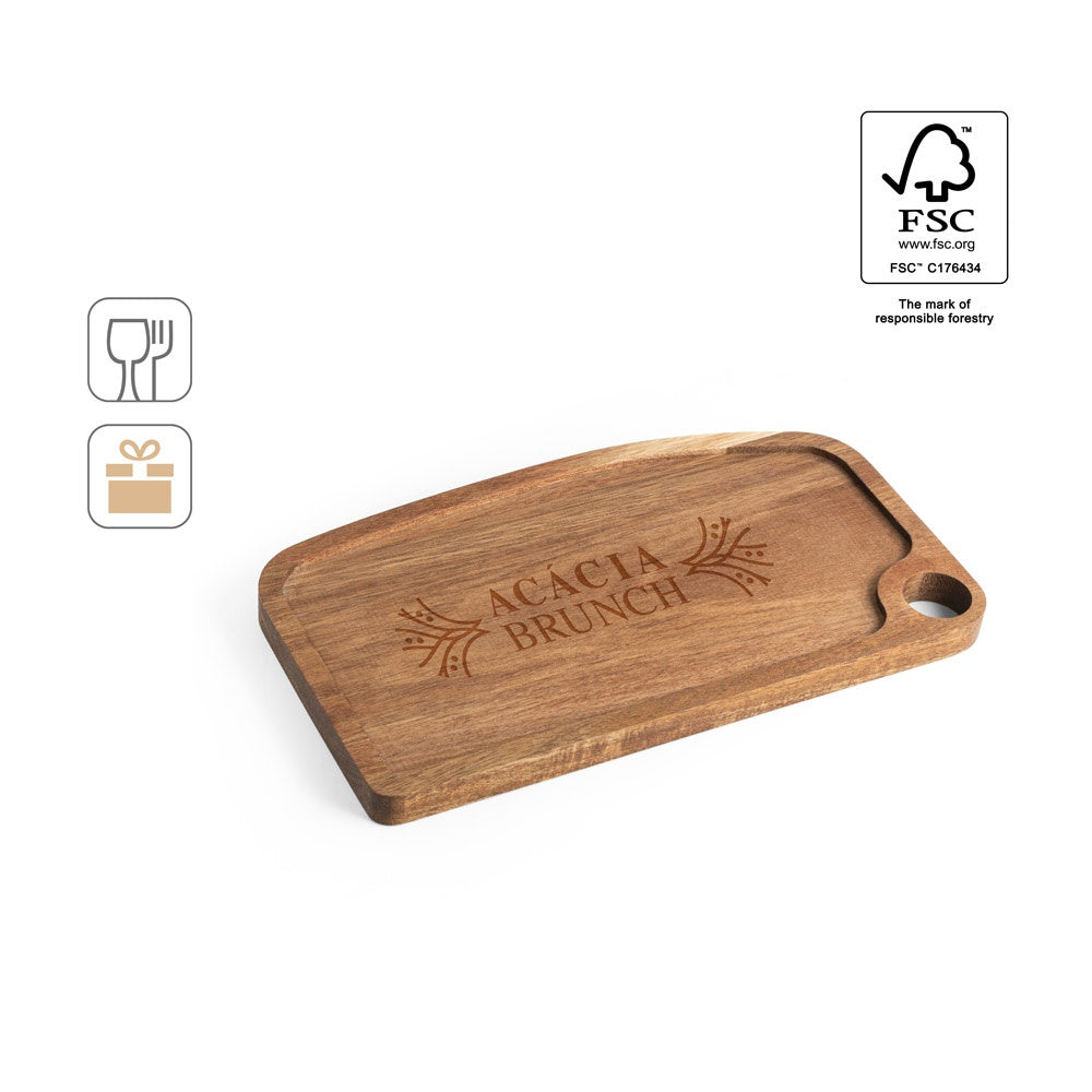 Tabla de madera de acacia