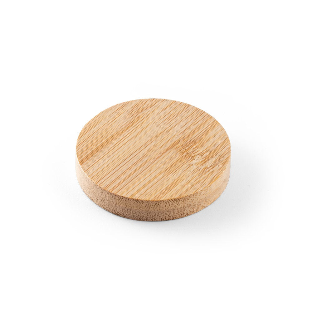 Posavasos de bambú con desencapsulador