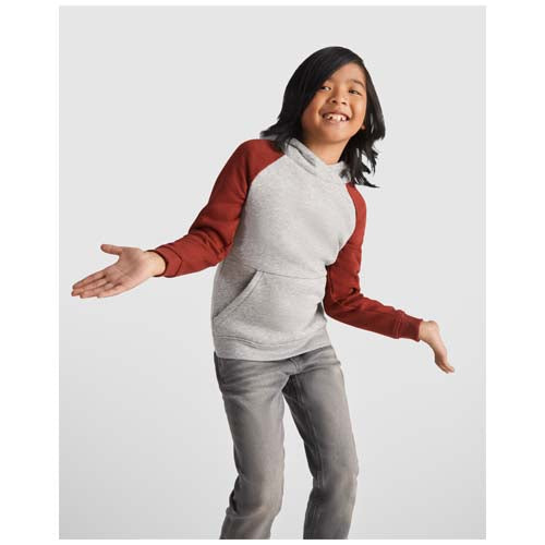Sudadera con capucha bicolor infantil