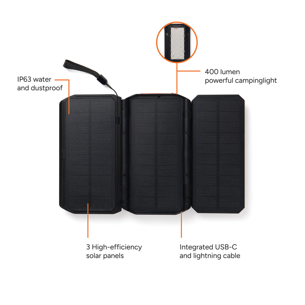 Powerbank solar 10.000 mAh Nordic