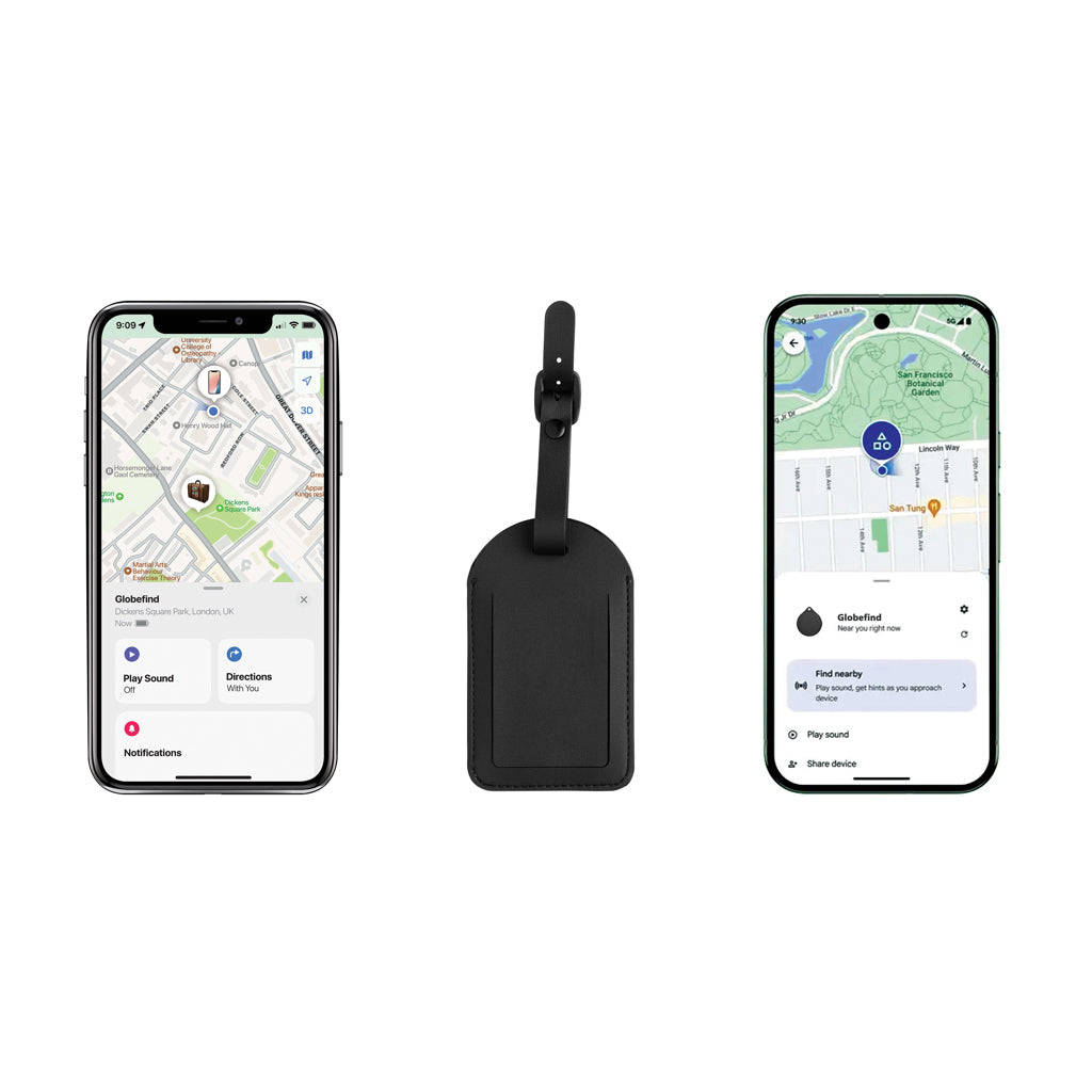 Etiqueta equipaje Globefind Dual RCS