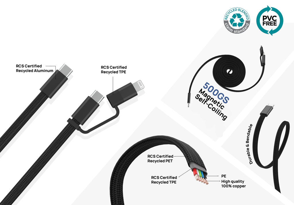 Cable magnético Arc 60W ultrafino
