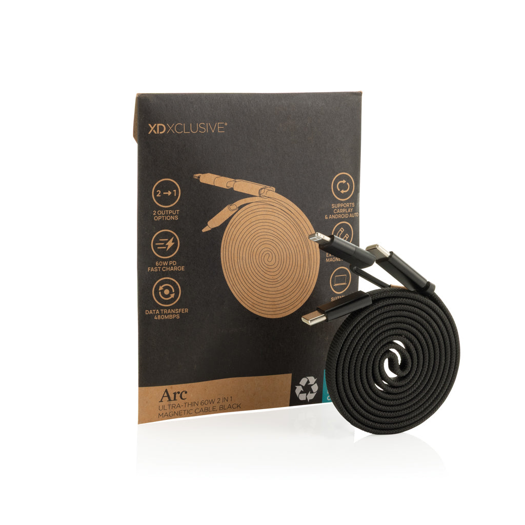 Cable magnético Arc 60W ultrafino