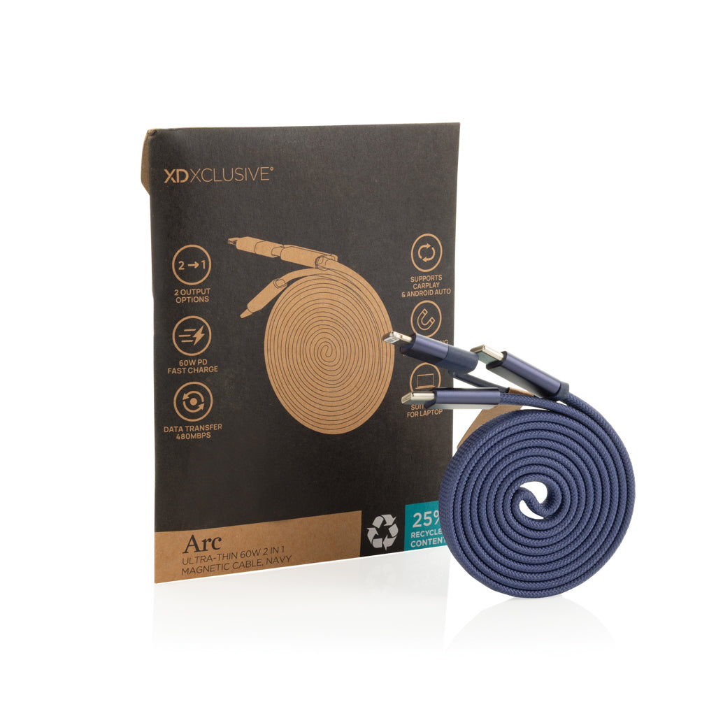 Cable magnético Arc 60W ultrafino