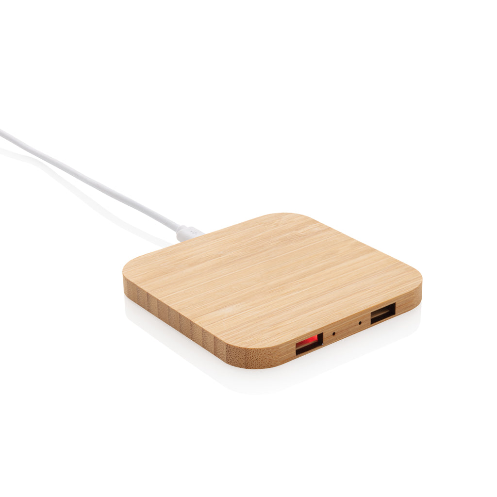 Cargador inalámbrico 5W de bambú