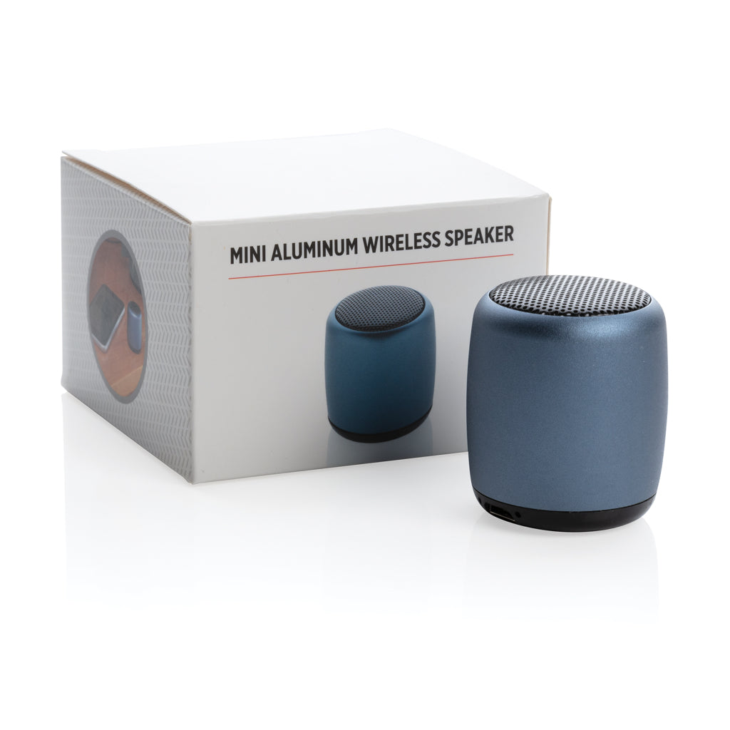 Mini altavoz inalámbrico de aluminio