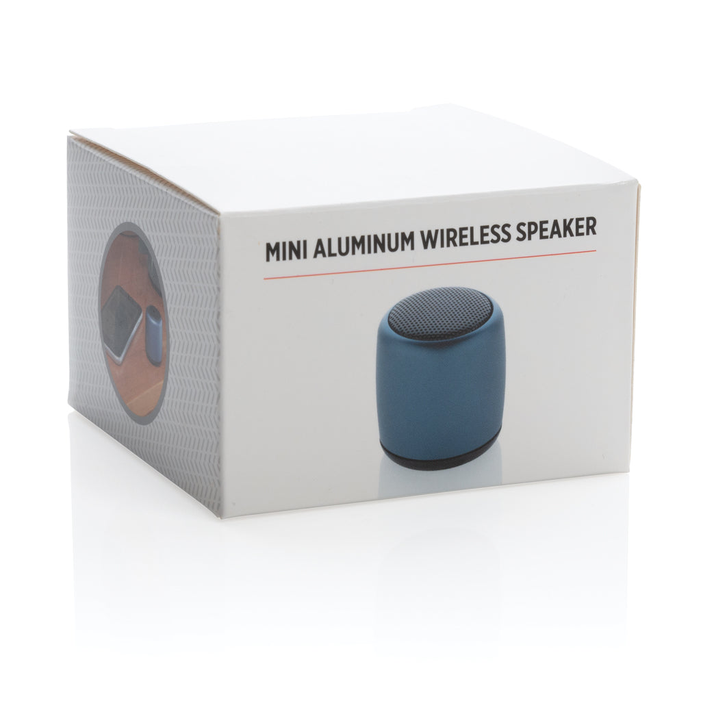 Mini altavoz inalámbrico de aluminio