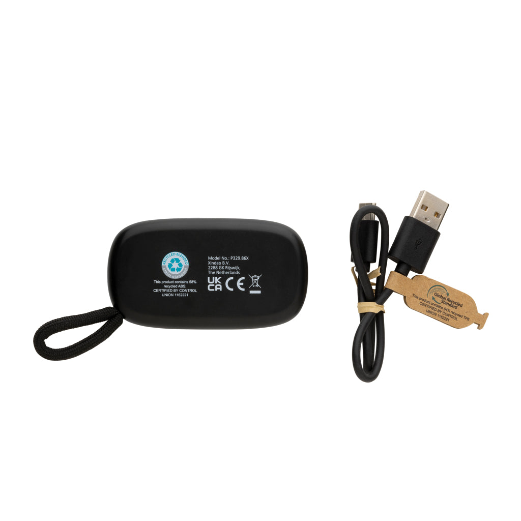 Auriculares TWS de plástico reciclado
