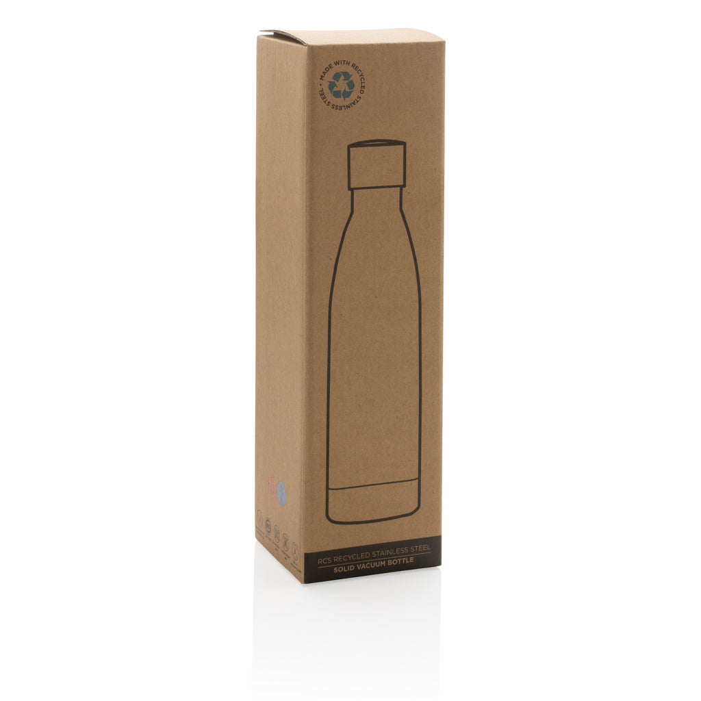Botella sólida de acero inoxidable