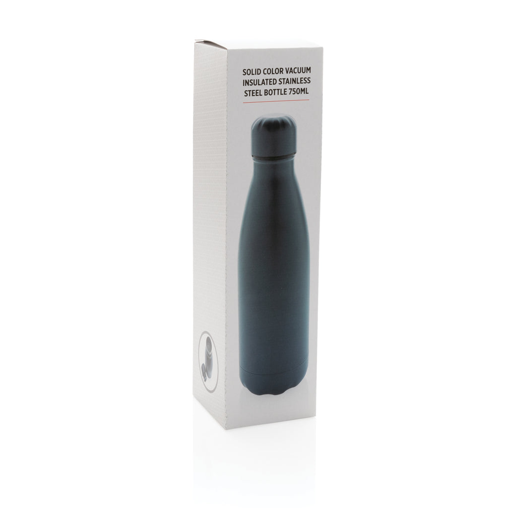 Botella de acero inoxidable al vacío de color sólido 750ml