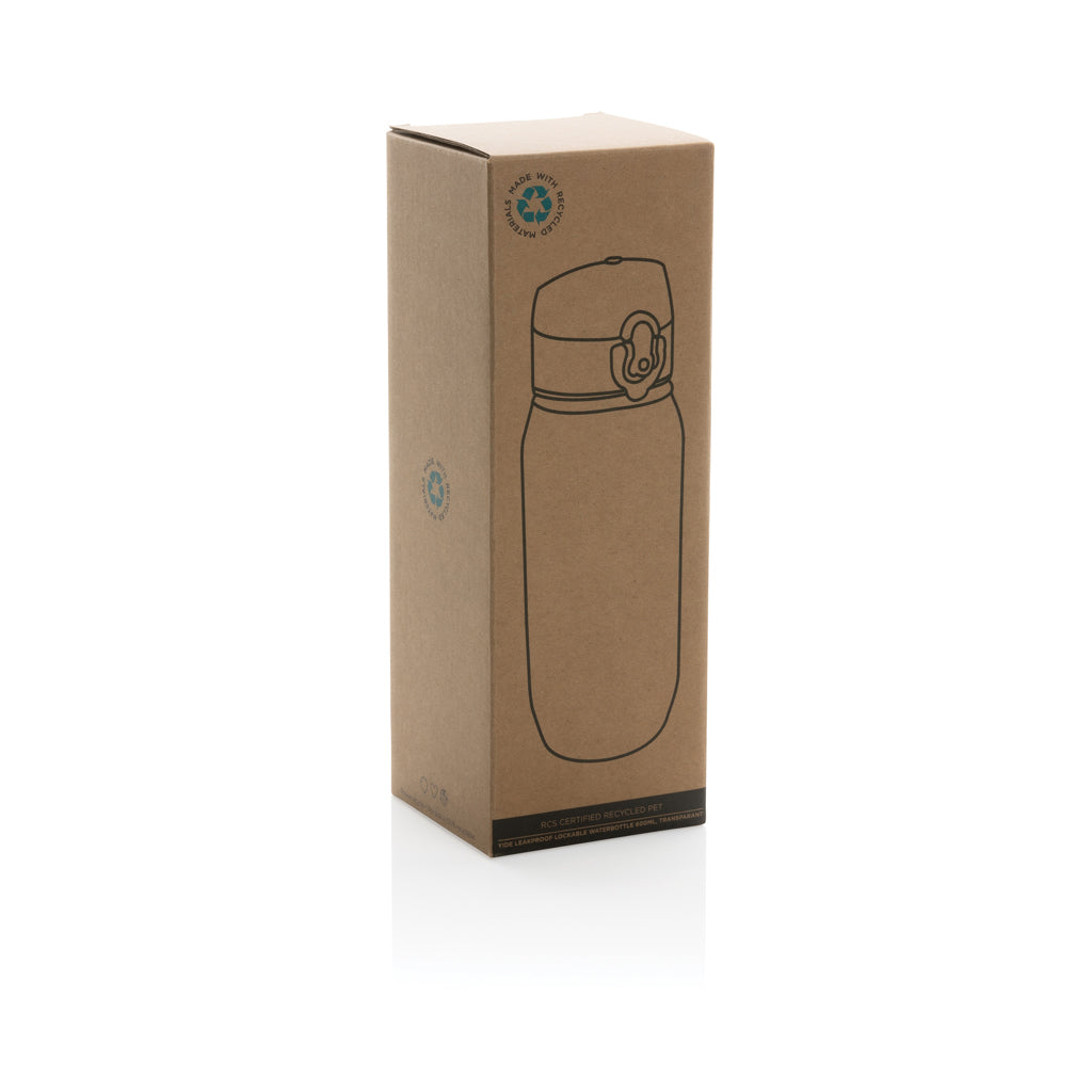 Botella de agua Yide antigoteo de PET reciclado RCS 600 ml