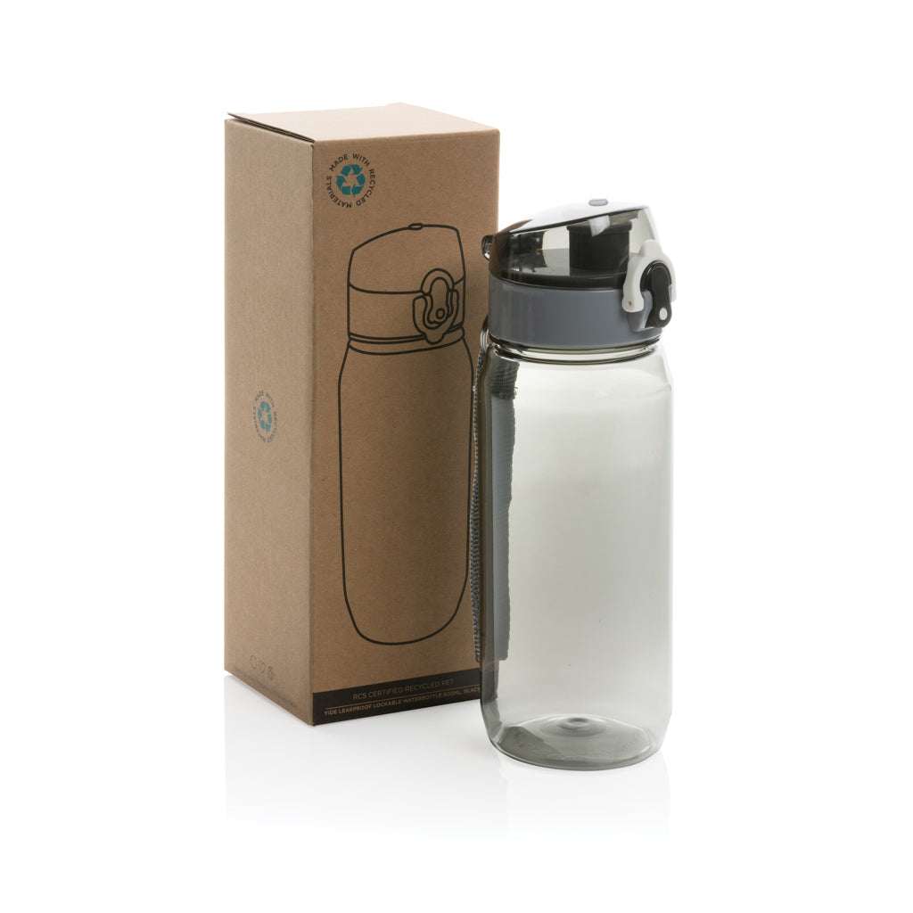 Botella de agua Yide antigoteo de PET reciclado RCS 600 ml