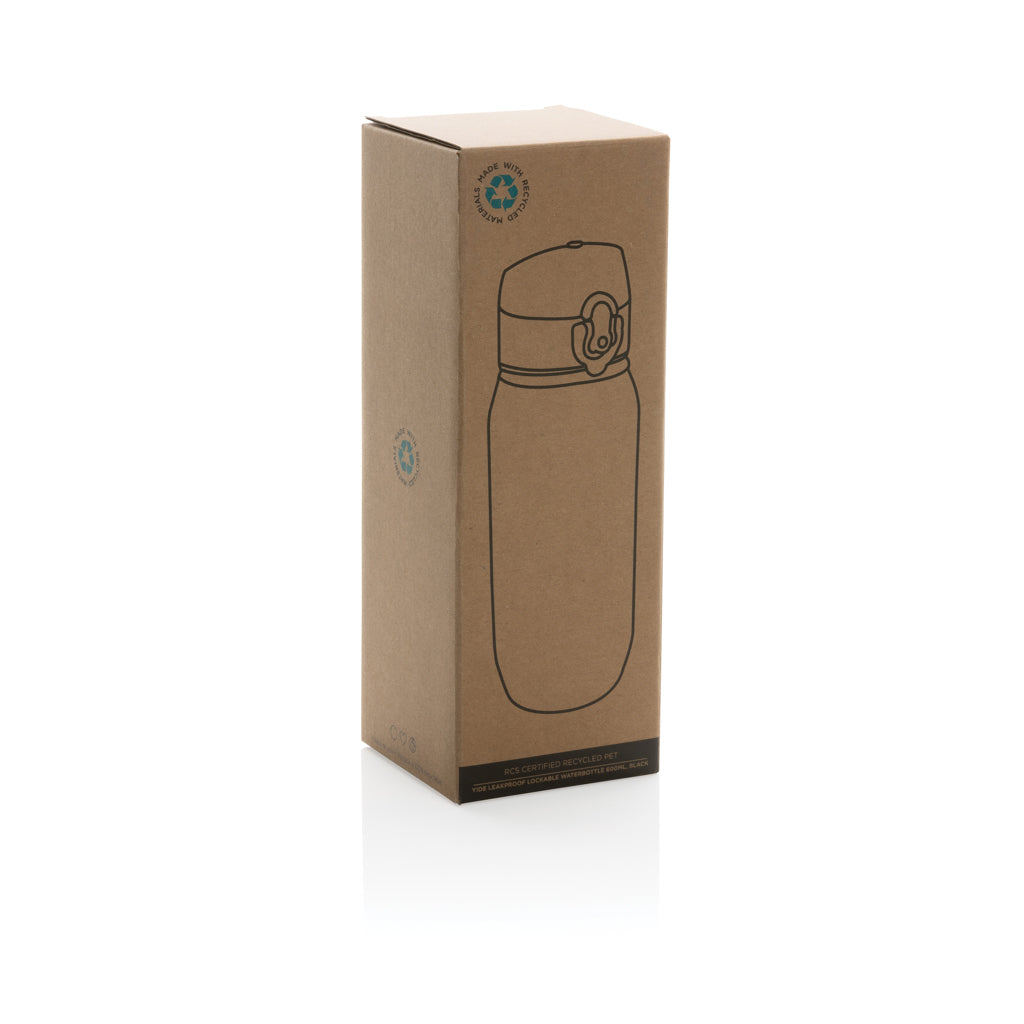 Botella de agua Yide antigoteo de PET reciclado RCS 600 ml