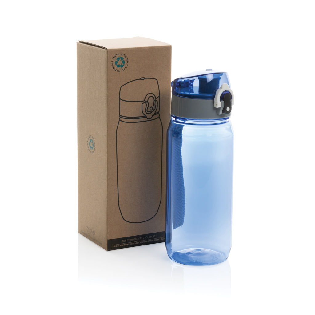 Botella de agua Yide antigoteo de PET reciclado RCS 600 ml