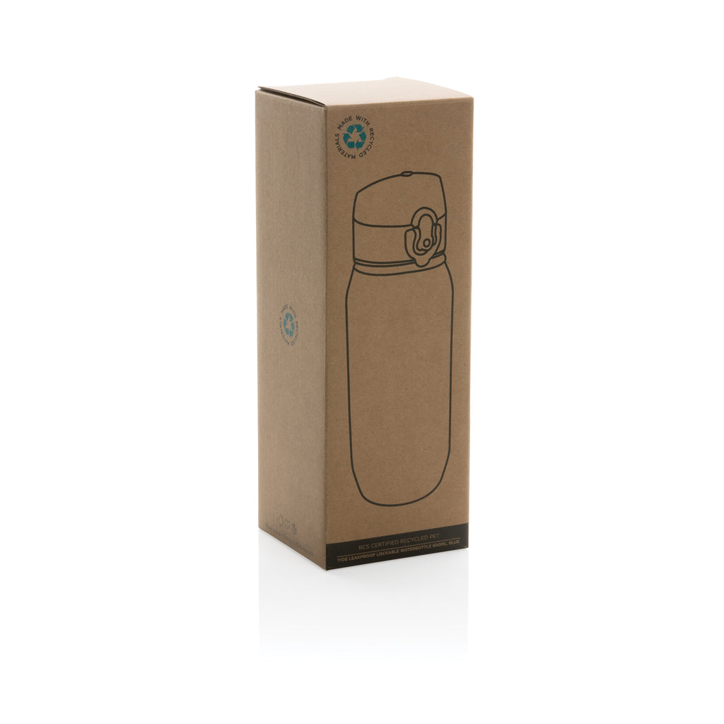Botella de agua Yide antigoteo de PET reciclado RCS 600 ml