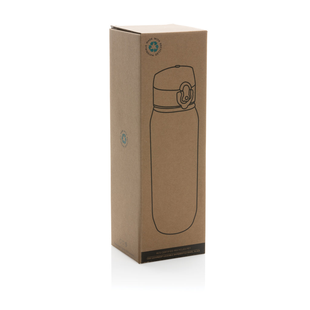 Botella de agua Yide antigoteo PET reciclado RCS 800 ml