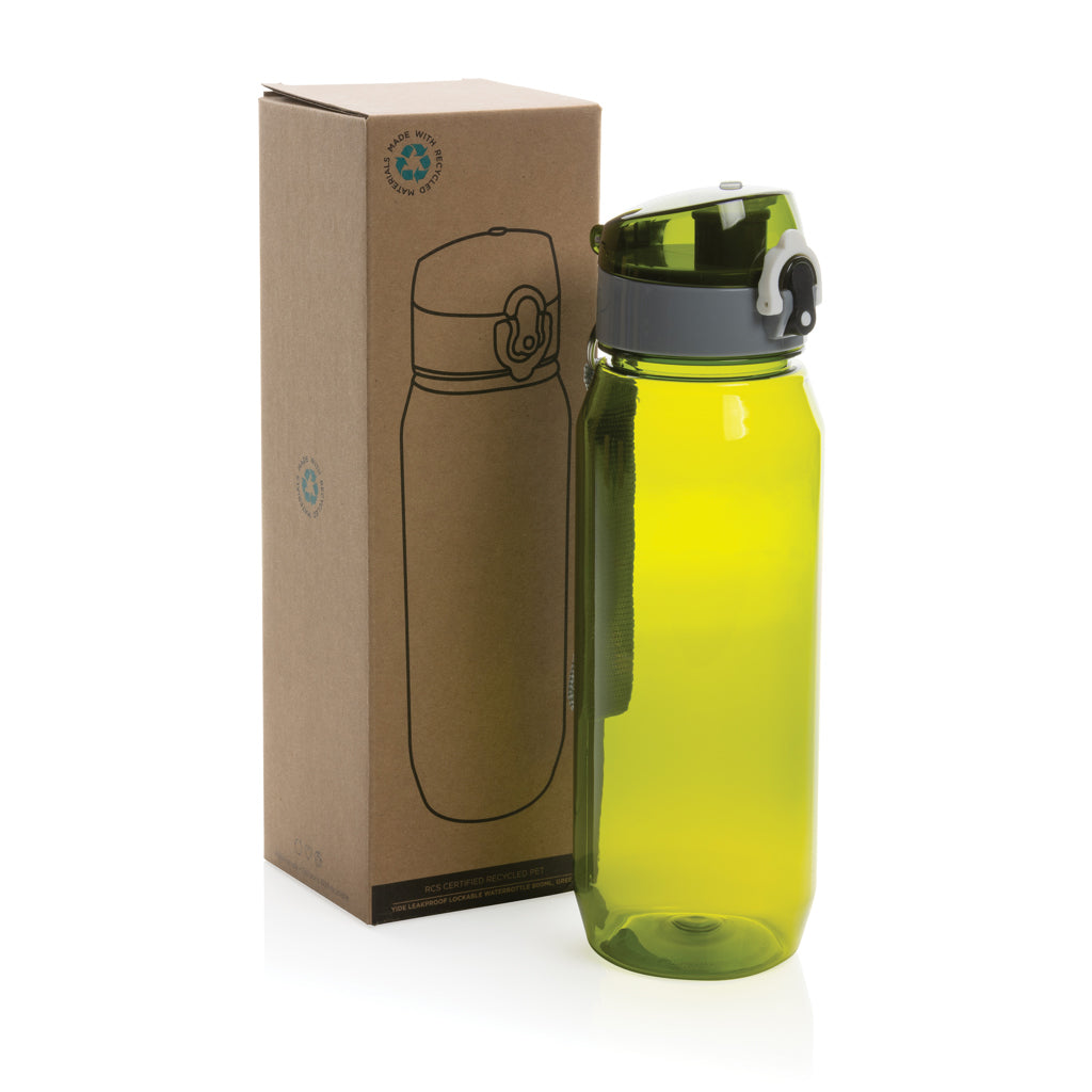 Botella de agua Yide antigoteo PET reciclado RCS 800 ml