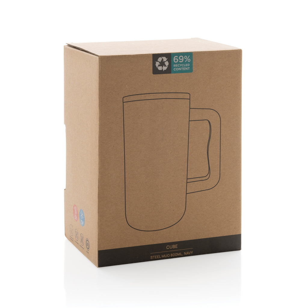 Taza Cube de acero reciclado RCS 800 ml