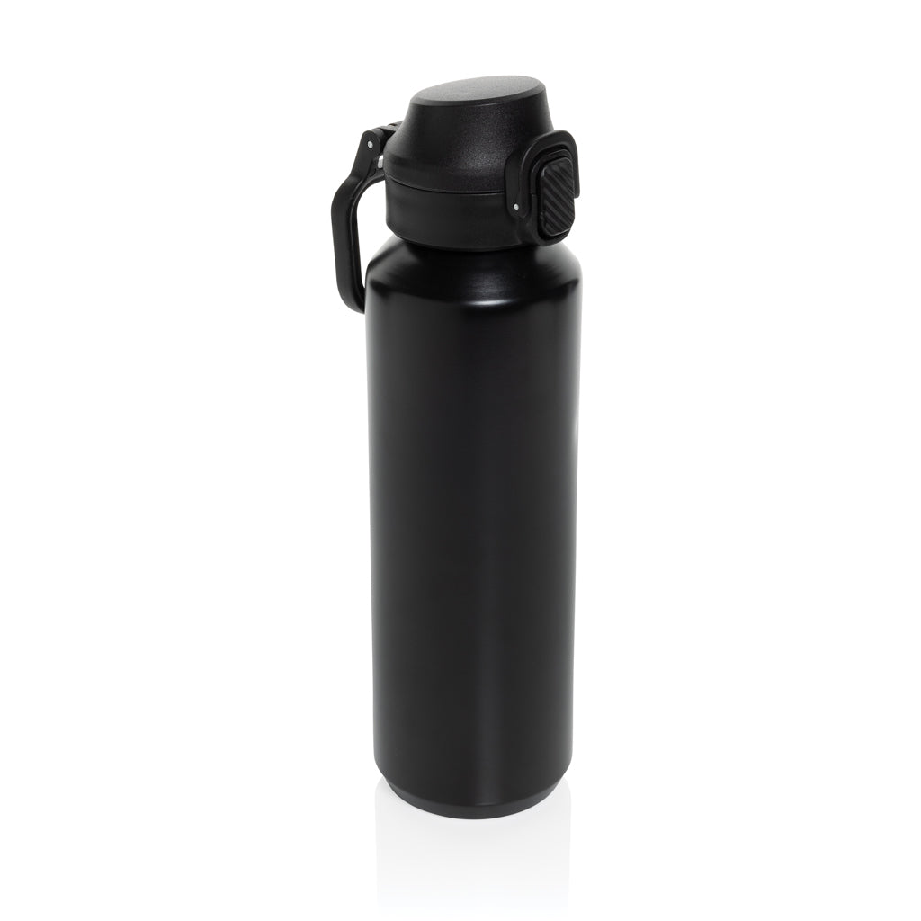 Botella deportiva con cierre de acero reciclado RCS, 600 ml