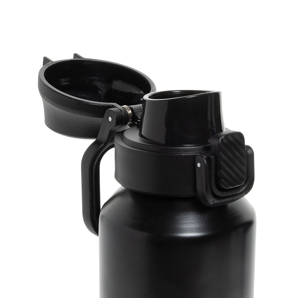 Botella deportiva con cierre de acero reciclado RCS, 600 ml