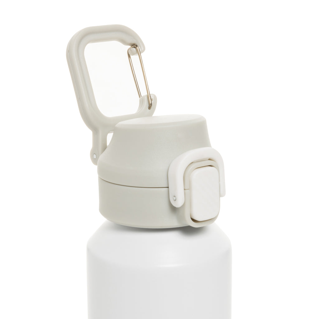 Botella deportiva con cierre de acero reciclado RCS, 600 ml