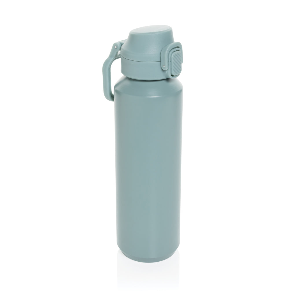 Botella deportiva con cierre de acero reciclado RCS, 600 ml