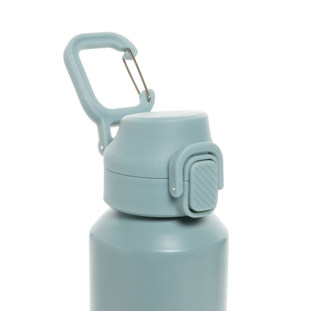 Botella deportiva con cierre de acero reciclado RCS, 600 ml