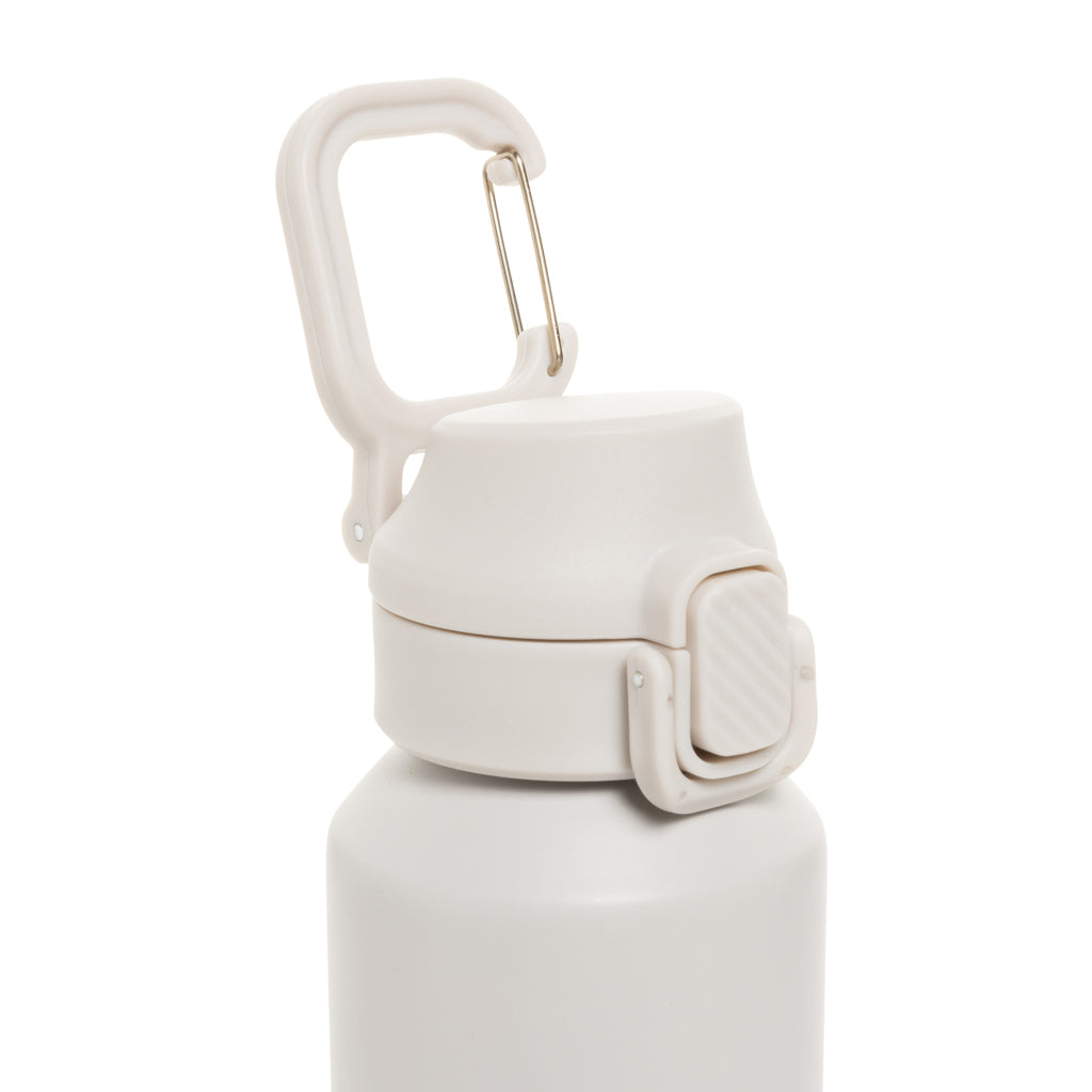 Botella deportiva con cierre de acero reciclado RCS, 600 ml