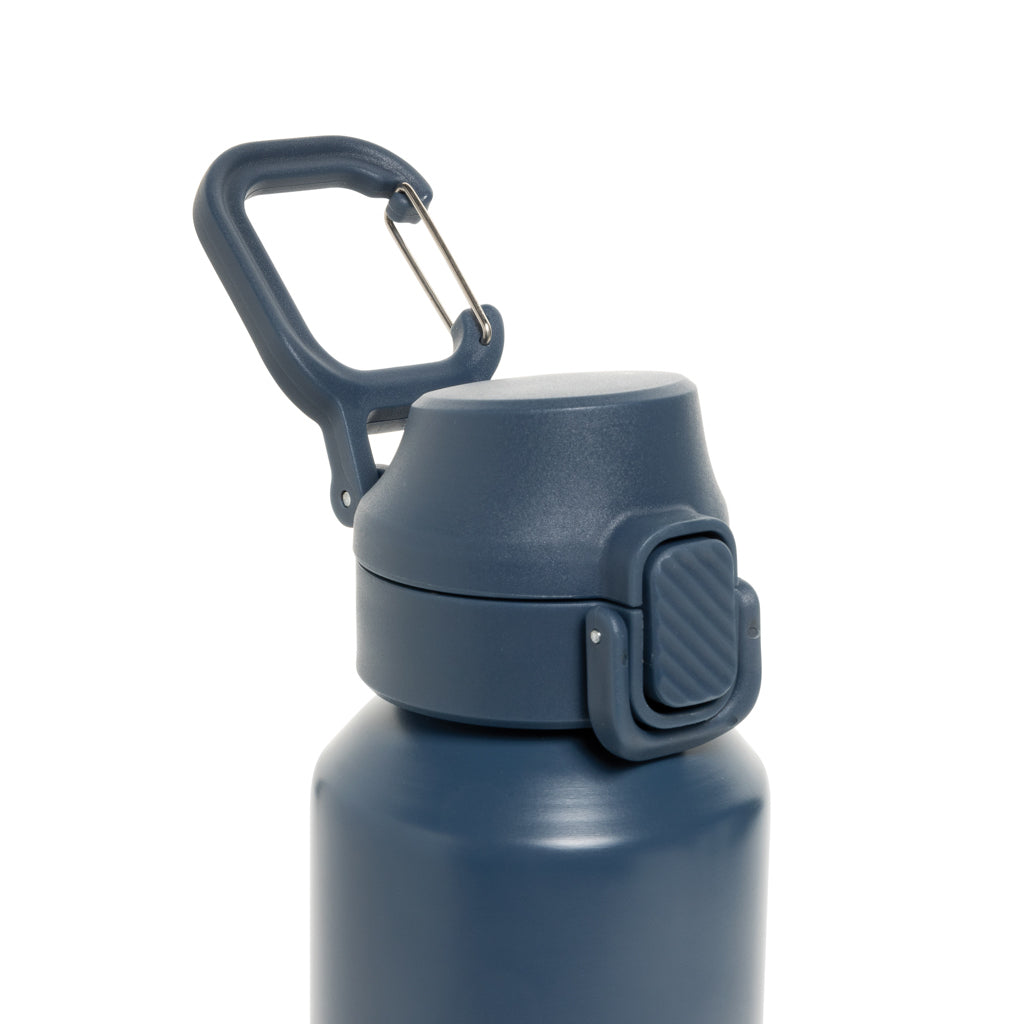 Botella deportiva con cierre de acero reciclado RCS, 600 ml