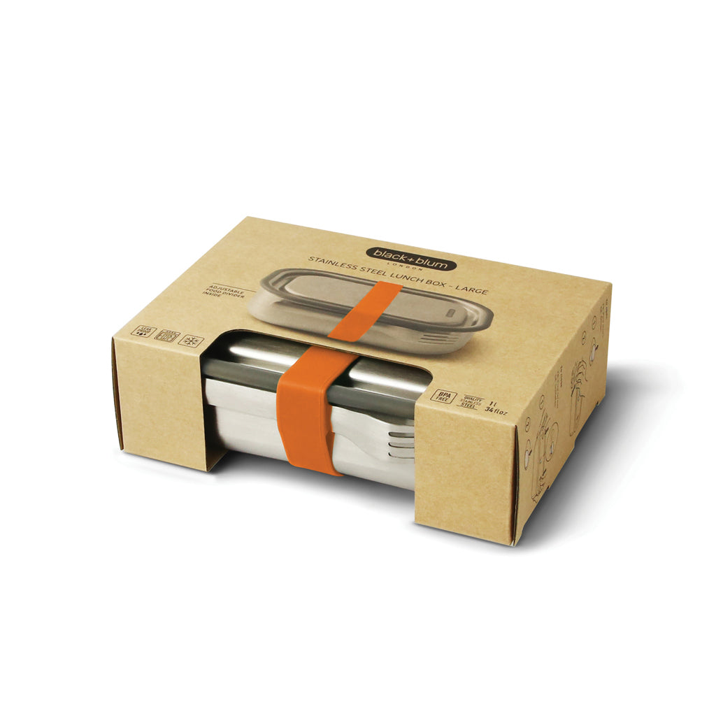 Tupper de acero inoxidable grande Black+Blum