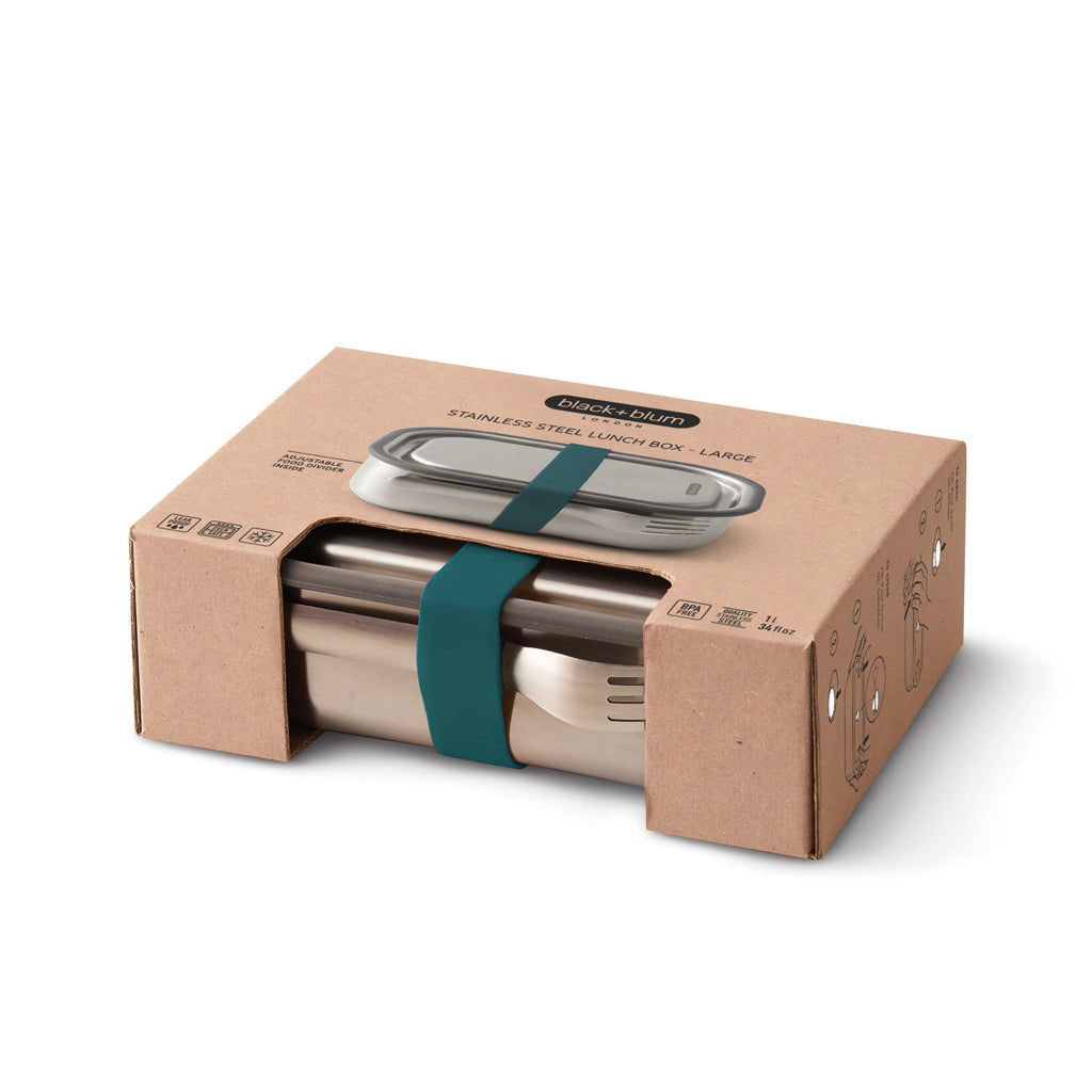 Tupper de acero inoxidable grande Black+Blum