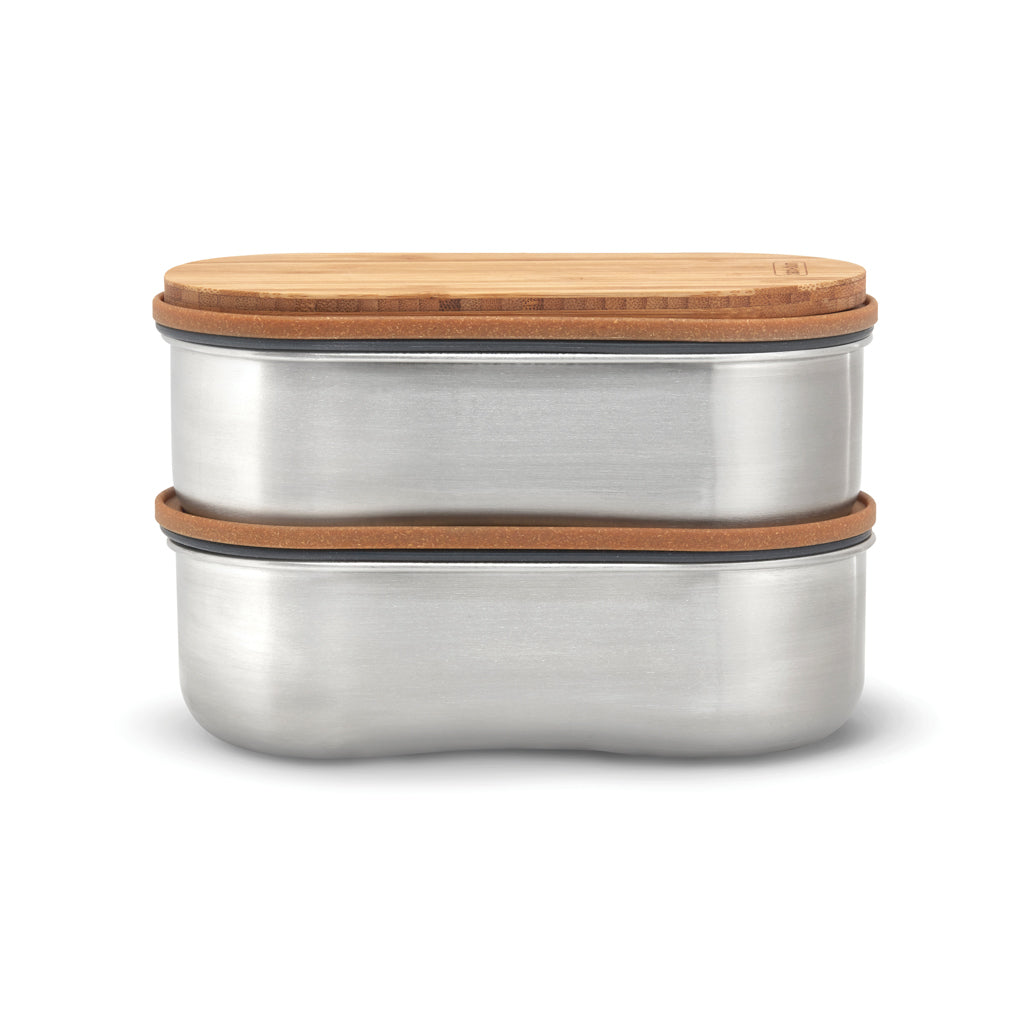 Tuppers Bento Doble de acero inoxidable Black+Blum