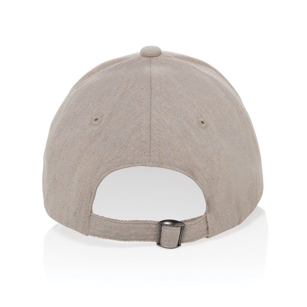 Gorra 6 paneles tejido jaspeado reciclado Milo AWARE™200 gr