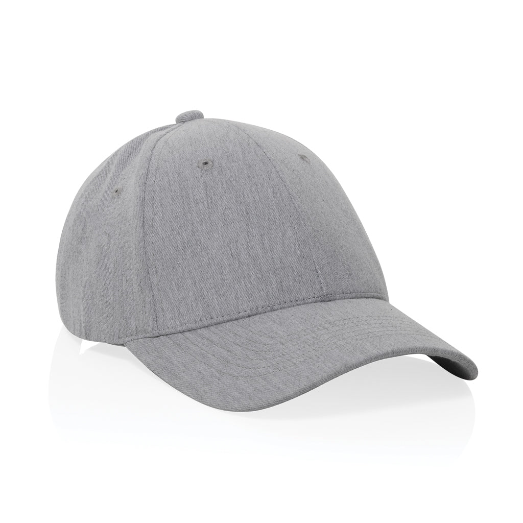 Gorra 6 paneles tejido jaspeado reciclado Milo AWARE™200 gr
