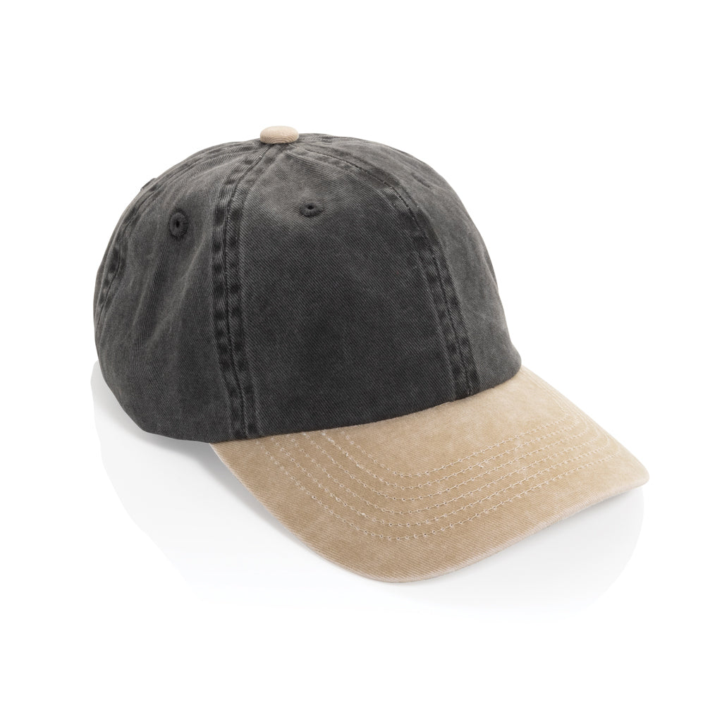 Gorra algodón bicolor 270 g/m² con 6 paneles BEAU AWARE™