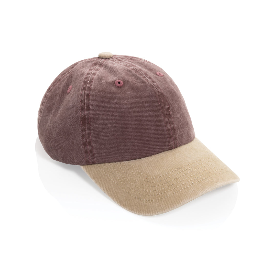 Gorra algodón bicolor 270 g/m² con 6 paneles BEAU AWARE™